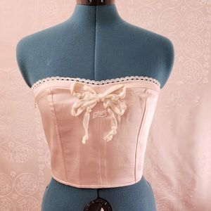 Lacemade Ballet Pink Laced Satin Corset